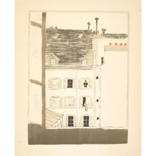 Pierre Bonnard - Maison dans la cour (House in a Courtyard), from Quelques aspects de la vie de Paris (Some Scenes of Parisian Life)