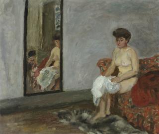 Pierre Bonnard - Nu assis se reflétant dans un miroir