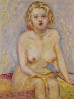Pierre Bonnard - Nu Blond Assis (Étude)