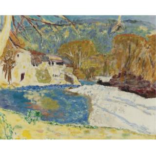 Pierre Bonnard - Paysage Blanc À La Rivière
