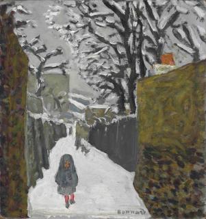 Pierre Bonnard - Paysage De Neige, Enfant Au Capuchon