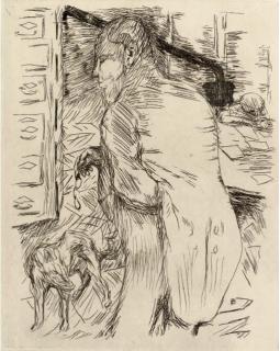 Pierre Bonnard - [Personnage masculin en buste], Plate 76 from Dingo (see Bouvet 90)
