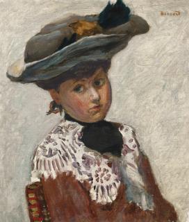 Pierre Bonnard - Portrait De Jeune Femme Ou Le Chapeau