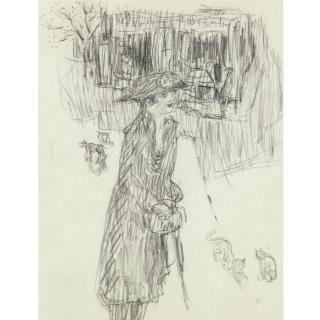 Pierre Bonnard - Portrait De Renée Moncharty (Jeune Femme Dans La Rue)