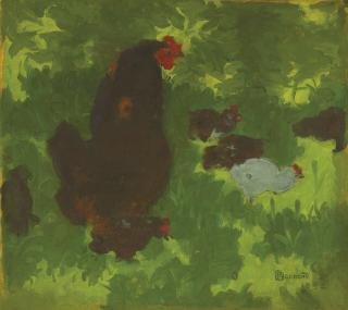 Pierre Bonnard - Poule et poussins