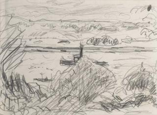 Pierre Bonnard - Remorqueur sur la Seine