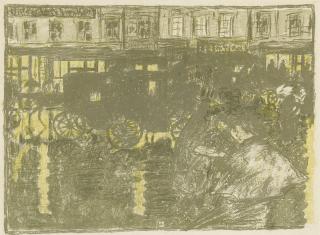 Pierre Bonnard - Rue, Le Soir, Sous La Pluie (B. 68)