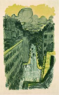 Pierre Bonnard - Rue vue d\'en haut