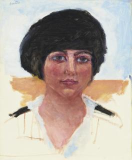 Pierre Bonnard - Tête de femme, toque noire, Mme Lucienne Dupuy de Frenelle (étude)