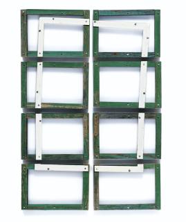 Pierre Buraglio - Le Présigned And Dated 85 On The Back; Wood And Painted Steel, Screw And Plexiglas.