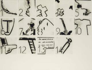 Pierre Buraglio - Monotype Du Chemin De Croix Fait En 1991 Pour L\'Église Saint-Germain-Des-Prés (Chapelle Saint-Symphorien)