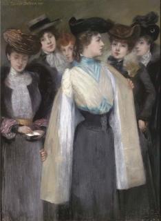 Pierre Carrier-Belleuse - At The Couturier