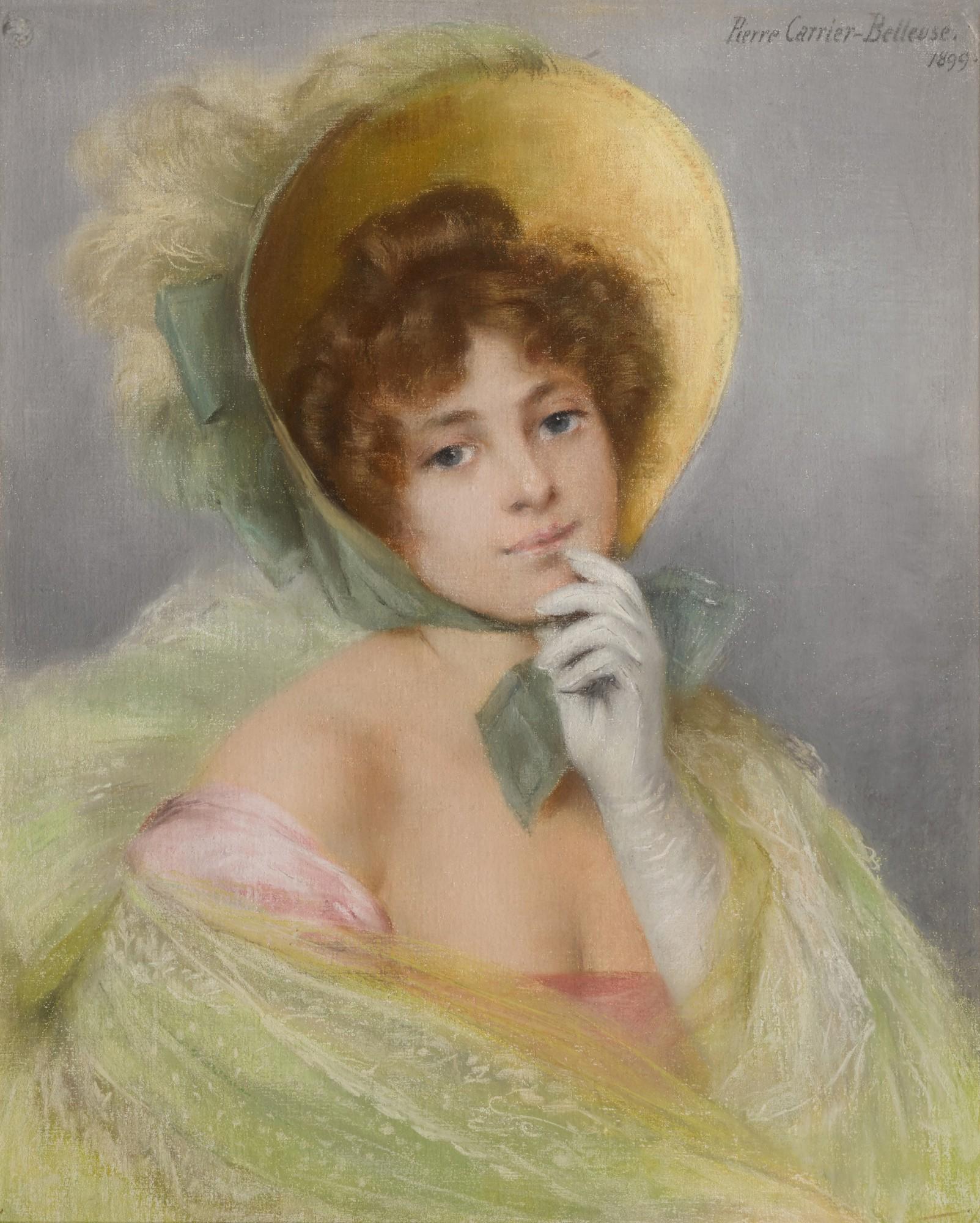 Pierre Carrier-Belleuse - Her New Bonnet