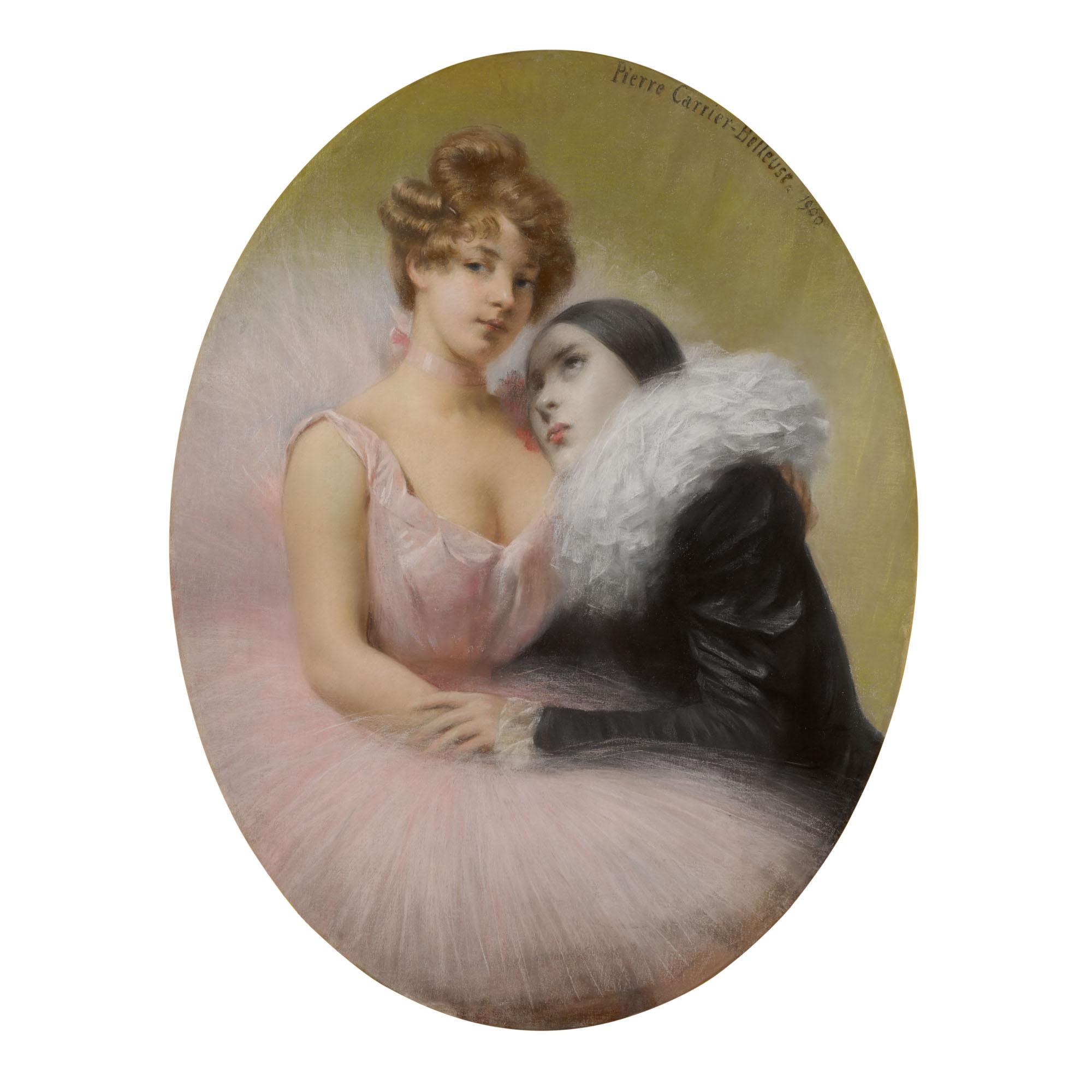 Pierre Carrier-Belleuse - Pierrot And Ballerina