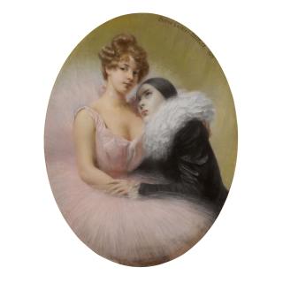 Pierre Carrier-Belleuse - Pierrot And Ballerina
