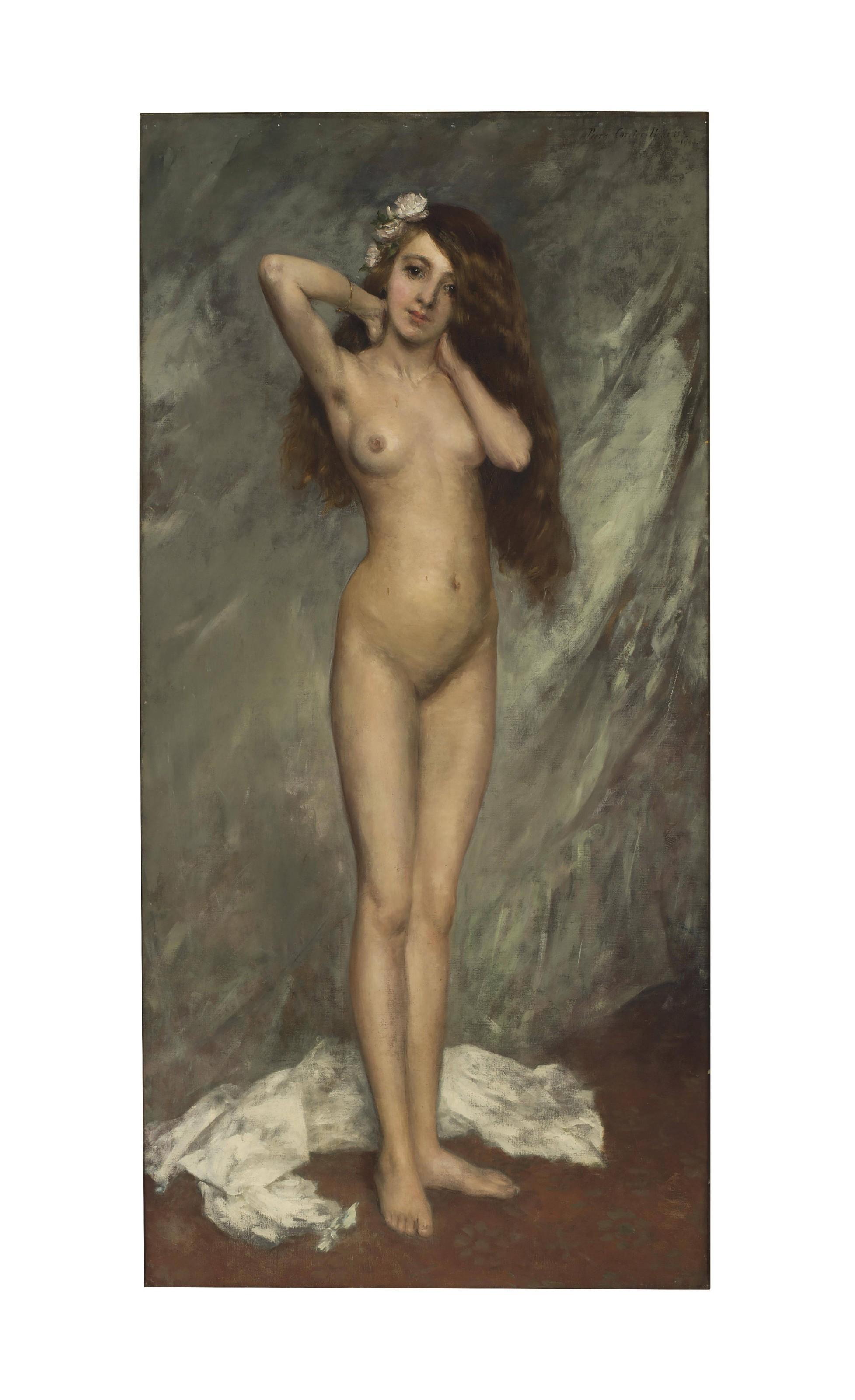 Pierre Carrier-Belleuse - Portrait of the artist\'s model