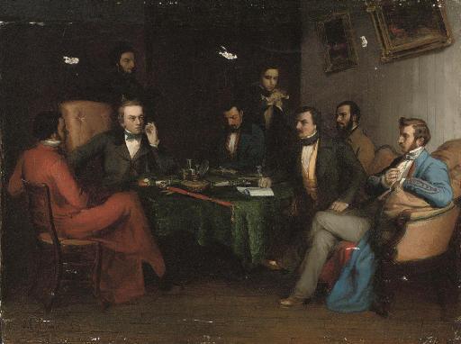 Pierre-Charles Comte - At the gentlemen\'s club