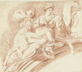 Pierre-Charles Trémolières - Une allégorie de l\'Asie, assise sur un chameau