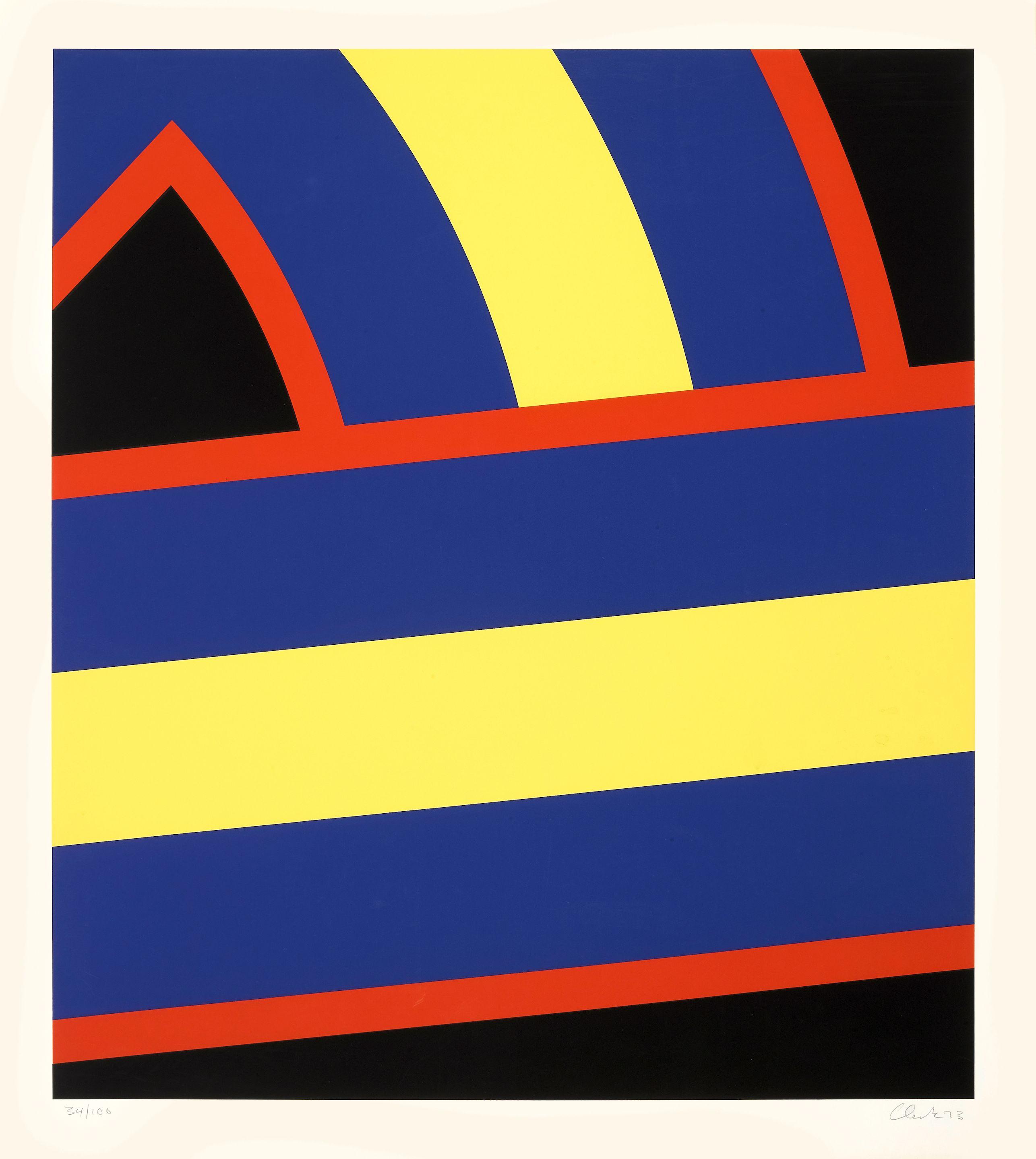 Pierre Clerk - Plate IV (Blue Yellow Red)