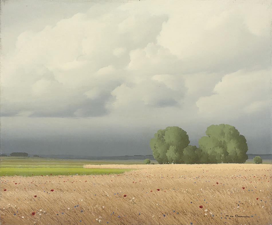 Pierre De Clausade - Le champ de blés, Nièvre, France