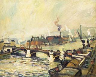 Pierre Dumont - Pont Sur La Seine À Rouen