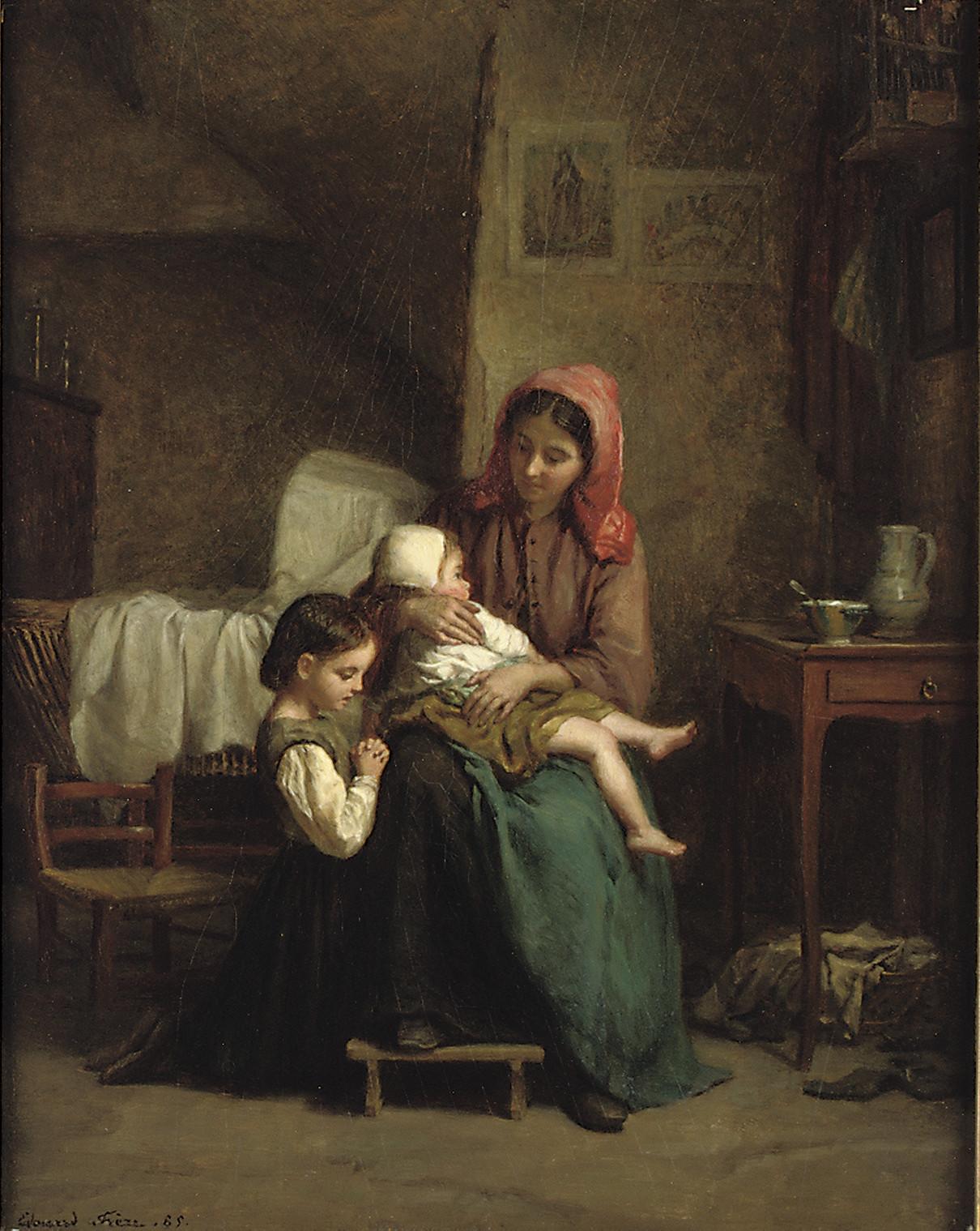 Pierre Édouard Frère - Bedtime prayers