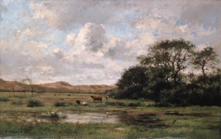 Pierre-Emmanuel Damoye - A Landscape with Cows