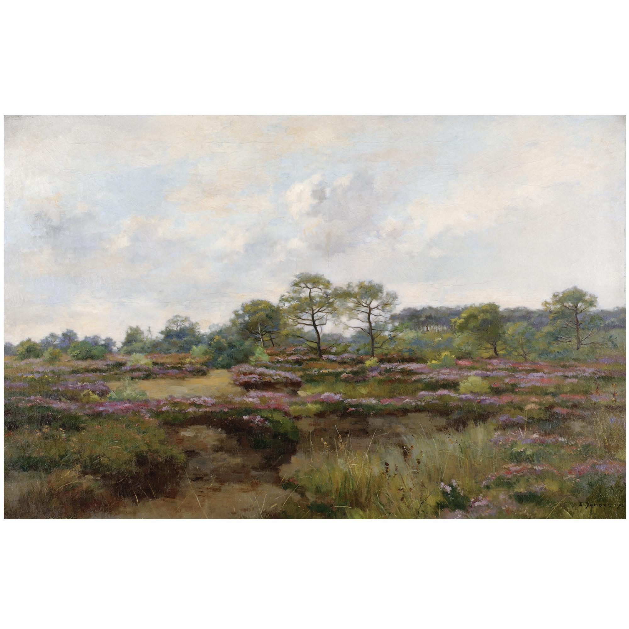 Pierre Emmanuel Eugene Damoye - French Heather Landscape