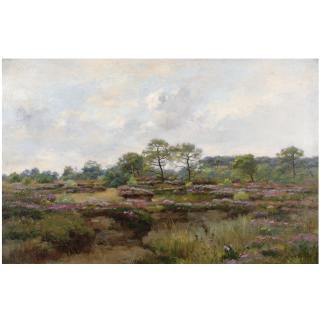 Pierre Emmanuel Eugene Damoye - French Heather Landscape