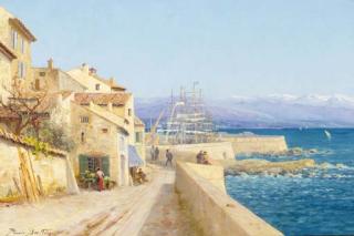 Pierre-Ernest Ballue - Vue d\'Antibes