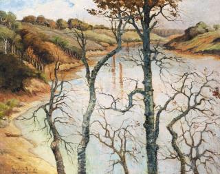 Pierre-Ernest Prins - L\'embouchure de la Laïta au Pouldu