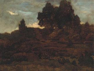 Pierre-Etienne-Théodore Rousseau - Soleil Couchant Sur Les Sables du Jean de Paris