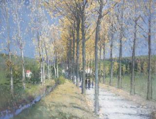 Pierre Eugene Montezin - Allée Au Bord du Ruisseau