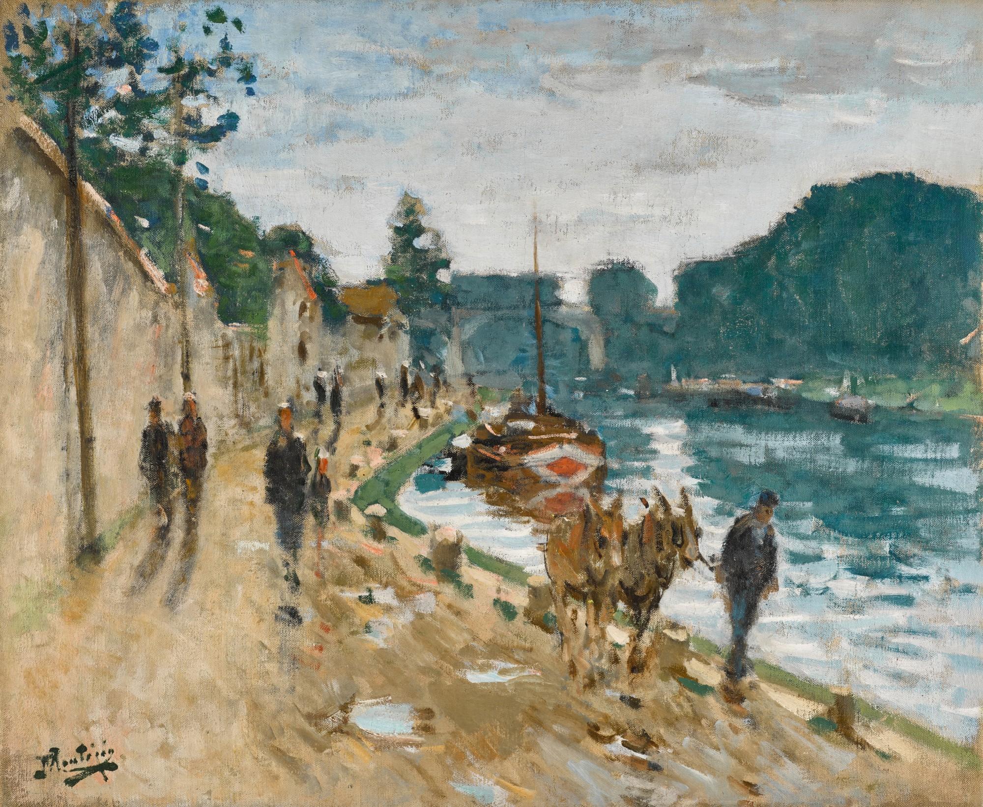 Pierre Eugène Montezin - Chemin de halage