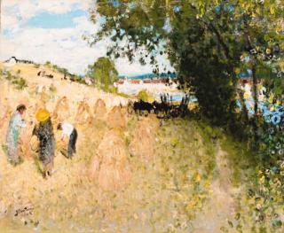 Pierre Eugene Montezin - Gathering the Harvest