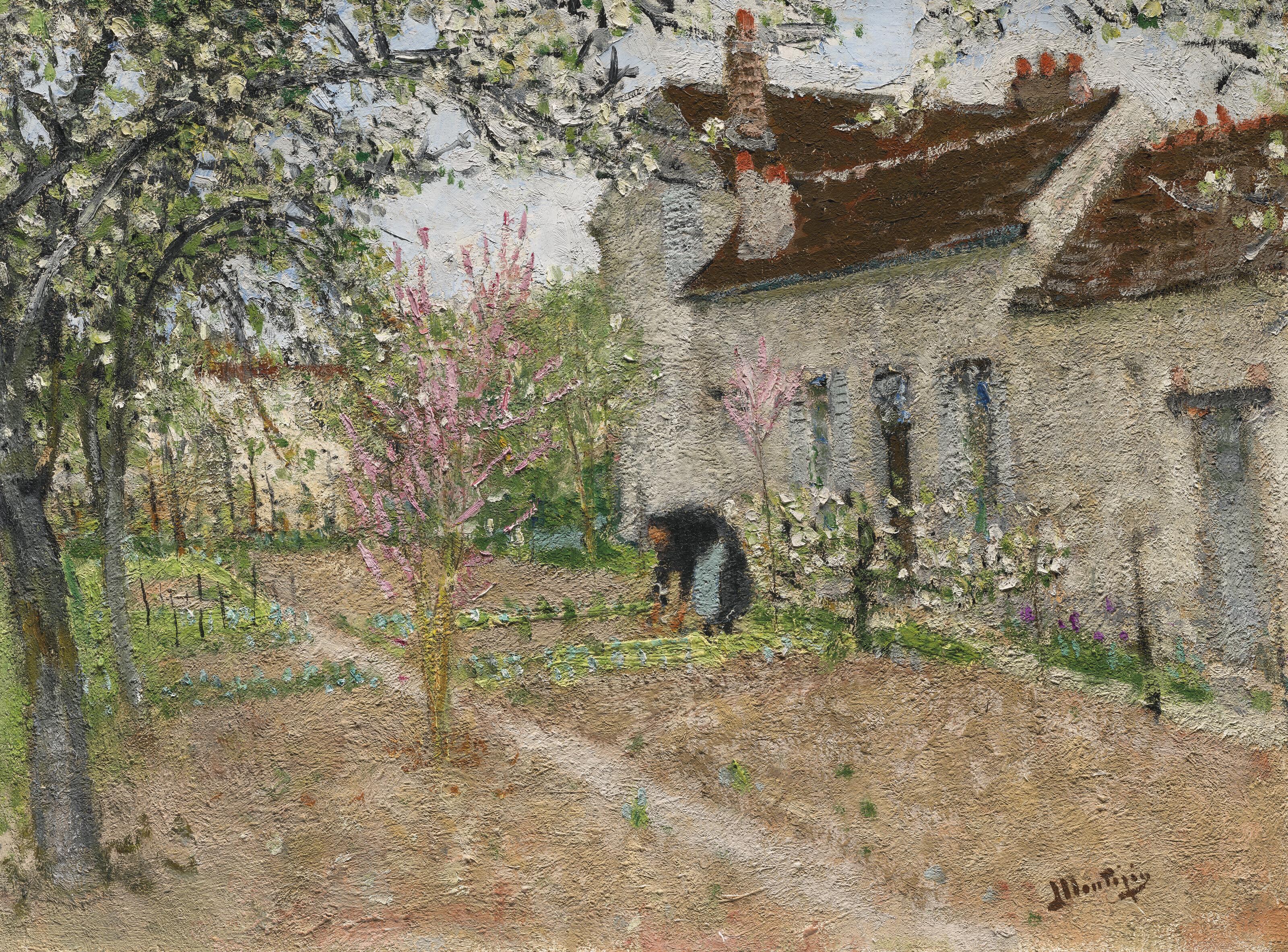 Pierre Eugène Montezin - Jardin à Veneux