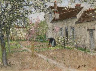 Pierre Eugène Montezin - Jardin à Veneux