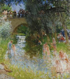 Pierre Eugène Montézin - La Baignade