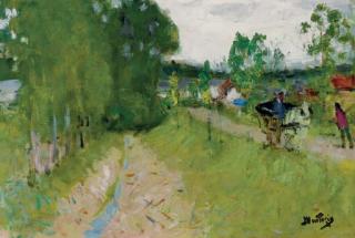 Pierre Eugene Montezin - La charette