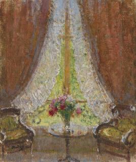 Pierre Eugène Montezin - Le bouquet à la fenêtre