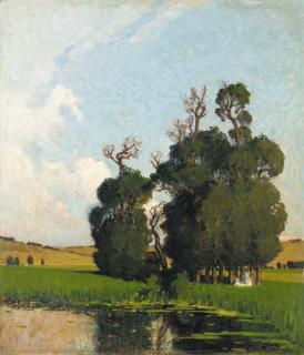 Pierre-Eugene Montezin - Le déjeuner devant le lac