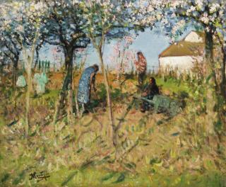 Pierre Eugène Montezin - Le Verger Fleuri