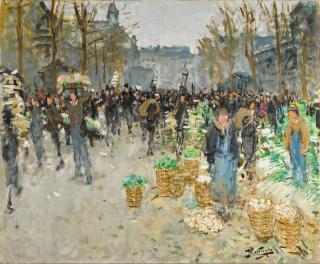 Pierre Eugène Montézin - Les Halles, Le Marché Aux Légumes