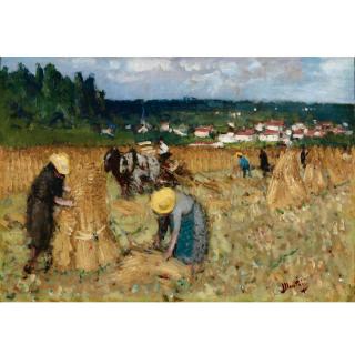 Pierre Eugène Montezin - Moissons À By