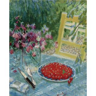 Pierre-Eugène Montézin - Nature Morte Aux Cerises