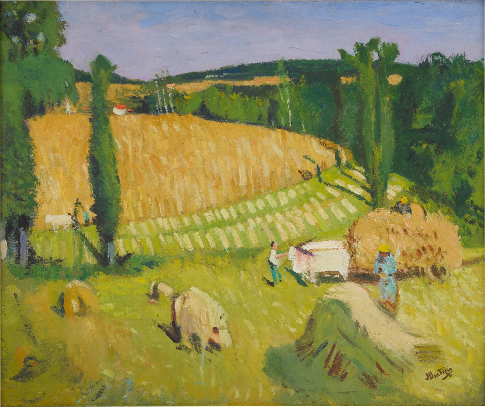 Pierre Eugène Montezin - Paysage de campagne