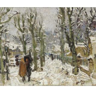 Pierre-Eugène Montézin - Paysage De Neige