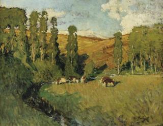 Pierre Eugène Montezin - Paysage En Creuse