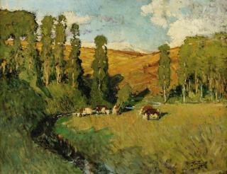 Pierre Eugène Montezin - Paysage En Creuse