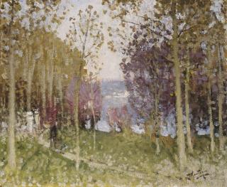 Pierre Eugene Montezin - Promenade dans la forêt